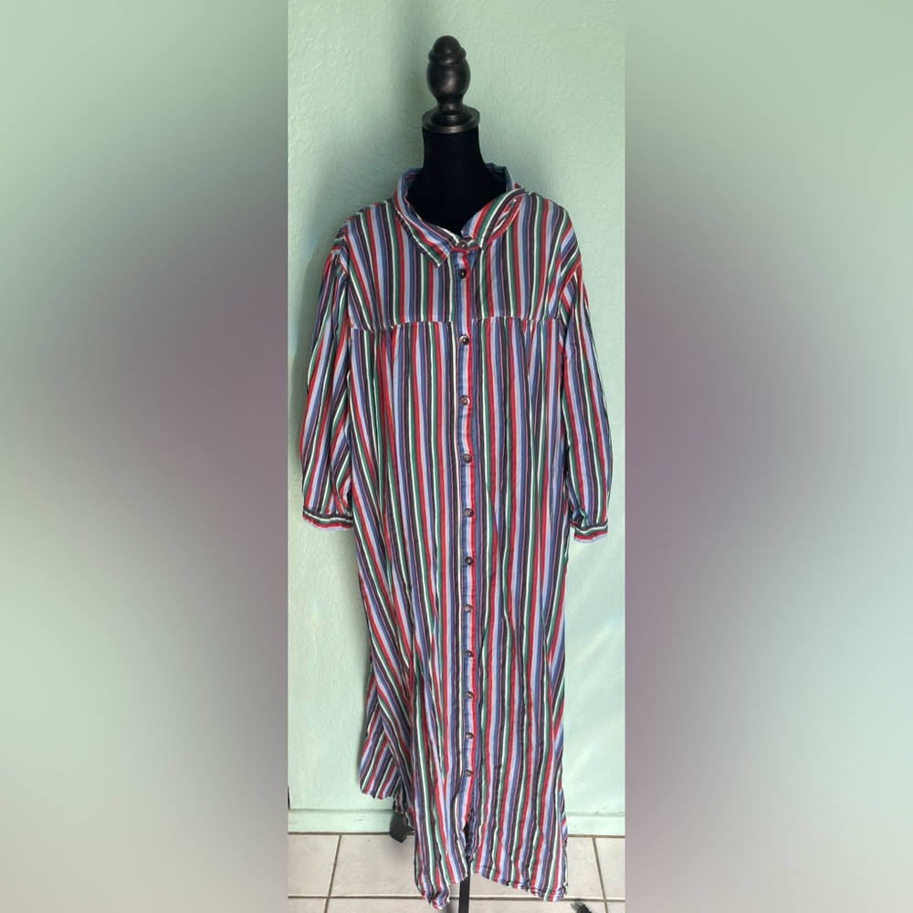 Zapelle Multicolor Striped Dress